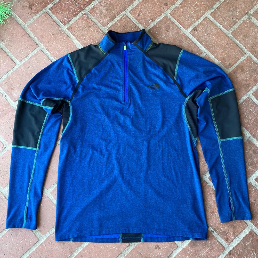 The North Face Jacket Quarter Zip Navy Blue Medium